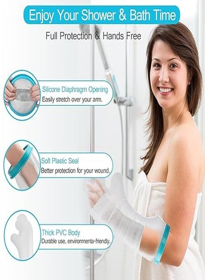 istore Waterproof Arm Cast Cover Wound Protector for Shower Bath Adult Reusable Anti-bactarial Sealed Cast Bandage Dressing Protective Sleeve Bag Covers for Arm, Hand, Wrist, Fingers, Thumb - Image 3