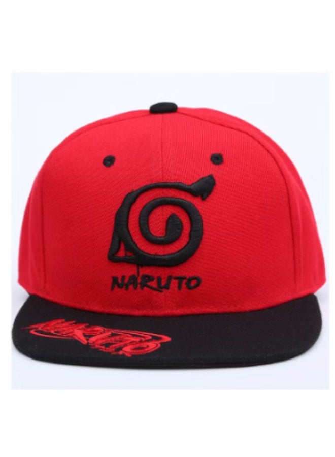 Naruto Ninja Fashion Flat Cap Red - Image 4
