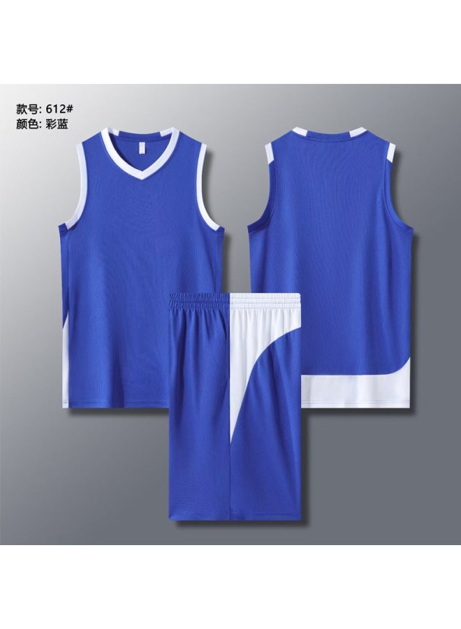 American Basketball Uniform Suit Male College Student Training Vest Children Compeion Sports Team Uniform Quick-drying Basketball Jersey