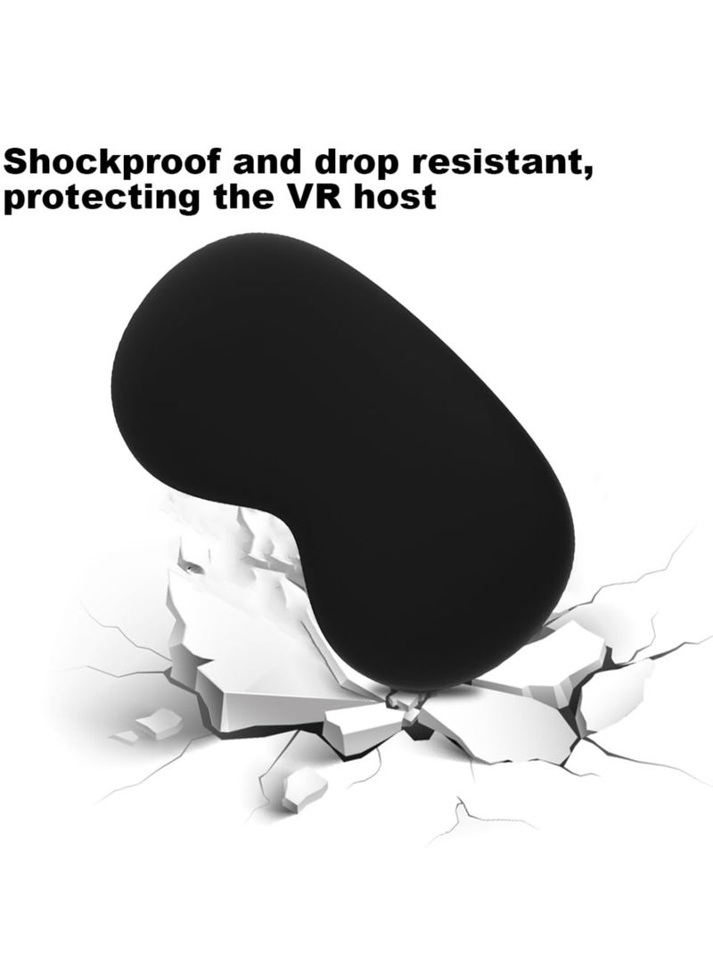 Vision Pro Silicone Cover, Protective Case for Apple Vision Pro 2024, Slim, Shockproof, Anti-Scratch, Dustproof, Black Screen Cover for VR Headset, Essential Accessories - Image 5