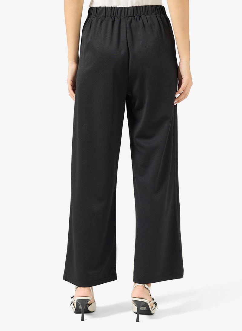 ايلا بنطلون خصر عالي بتفاصيل زر عند الخصر - Image 3