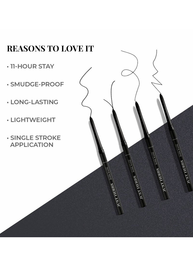 Just Herbs Just Herbs Eyeliner Waterproof and Smudge Proof Long Lasting Eyeliners 2.5g  - Image 3