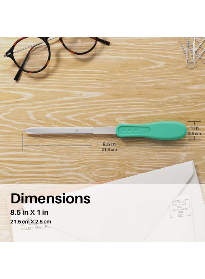 Uncommon Desks Office Letter Opener - Stainless Steel Blade, Soft Grip Handle - Image 5