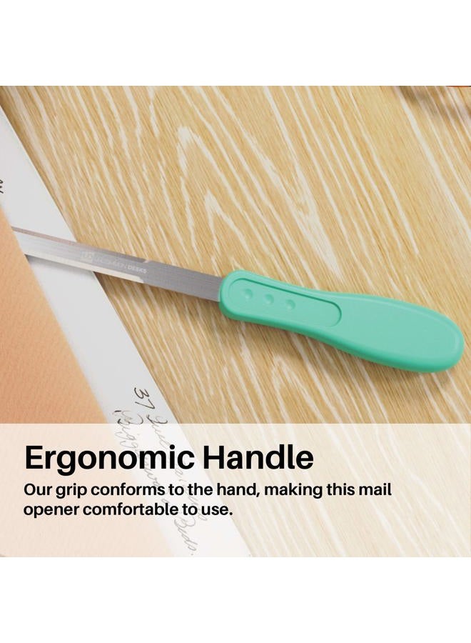 Uncommon Desks Office Letter Opener - Stainless Steel Blade, Soft Grip Handle - Image 4