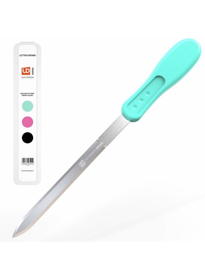 Uncommon Desks Office Letter Opener - Stainless Steel Blade, Soft Grip Handle - Image 1