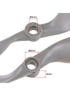 uxcell Rc Propellers Cw 7X5 Inch 2Vane For Airplane Nylon Gray 2Pcs With Adapter Rings  - Image 4