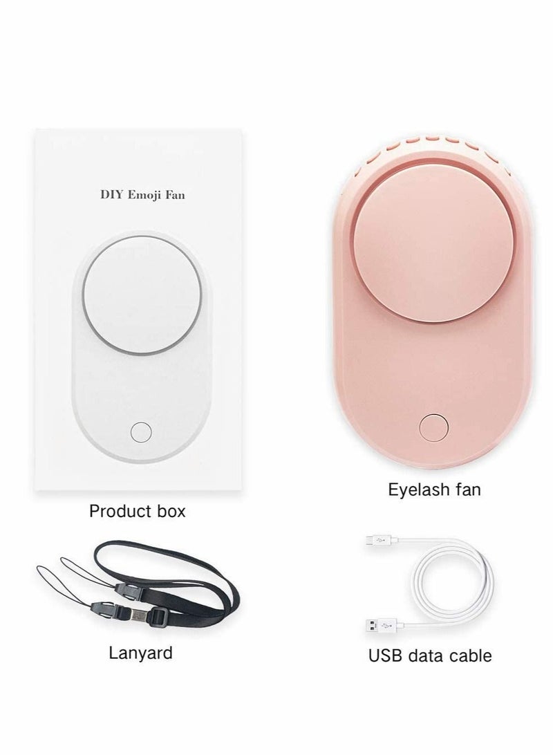 Excefore Eyelash Dryer Fan, Portable Rechargable Bladeless Mini USB Electric Cooling Fans for Essential Eyelash Extension Supplies  - Image 2