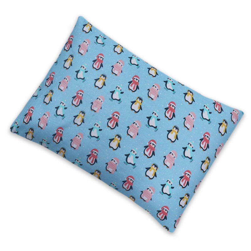 KRADYL KROFT Toddler Pillow with 100% Cotton Removable Cover - 20 X 15 Inches | Children Pillows | Baby Pillows - Dancing Penguins - Image 5