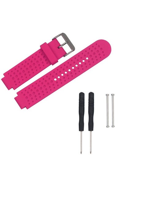 Replacement Strap For Garmin Forerunner 620 Solid Color Replacement Wrist Strap Watchband Rose Red