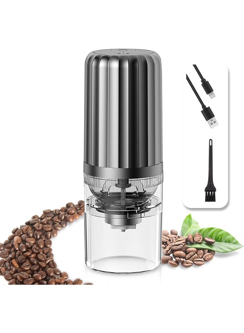 Portable Coffee Grinders,V60 Ceramic Grinding Core, Coffee Bean Mill with Brush, Multiple Grinding Settings for Travel Home Office Coffee Shop - Image 1