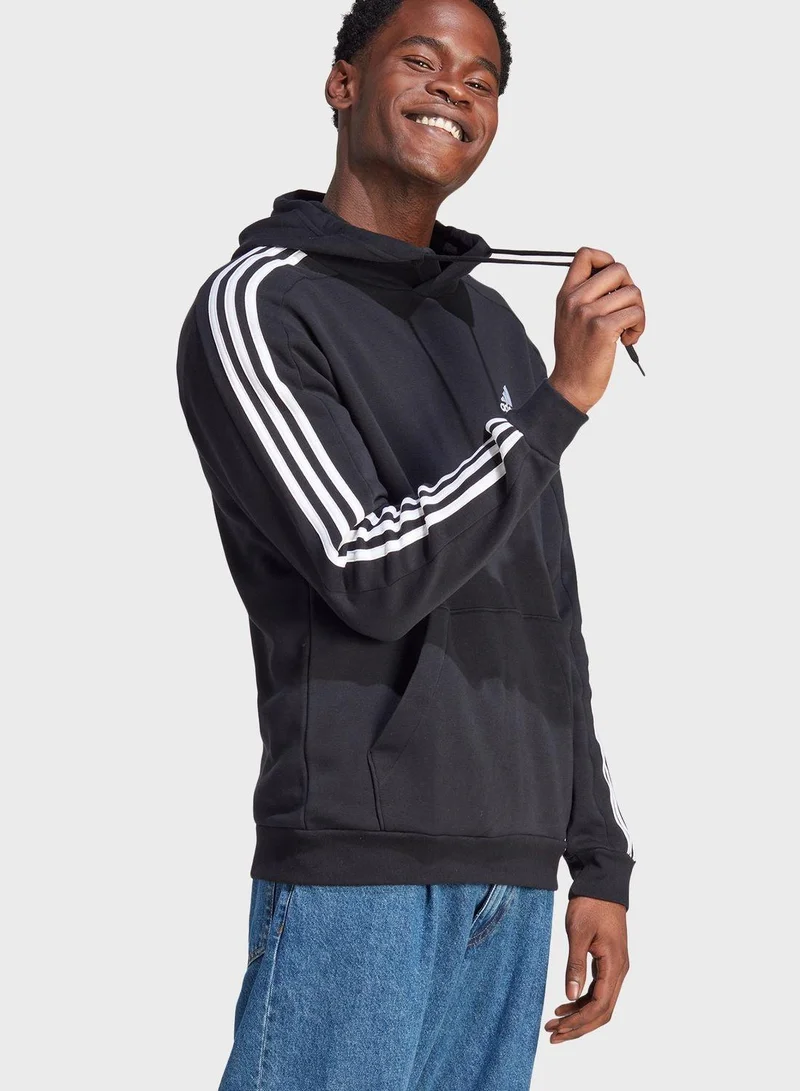 Adidas M 3S Fl Hd Black Training Sweatshirts 2XS