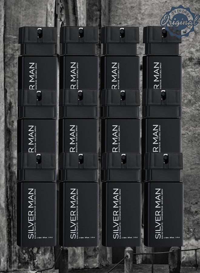 Silver 12 Pieces Silver Man Perfume 100ml EDT - Image 1