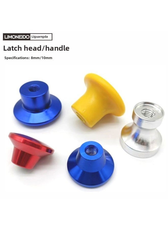 Aluminum Alloy Latch Cap Mushroom Head Counterweight Cap Limit Magnetic Pull Pin 10mm Screw Hole No. 8 Plastic Handle-Color:10mm Hole Plastic Yellow T-handle  - Image 2