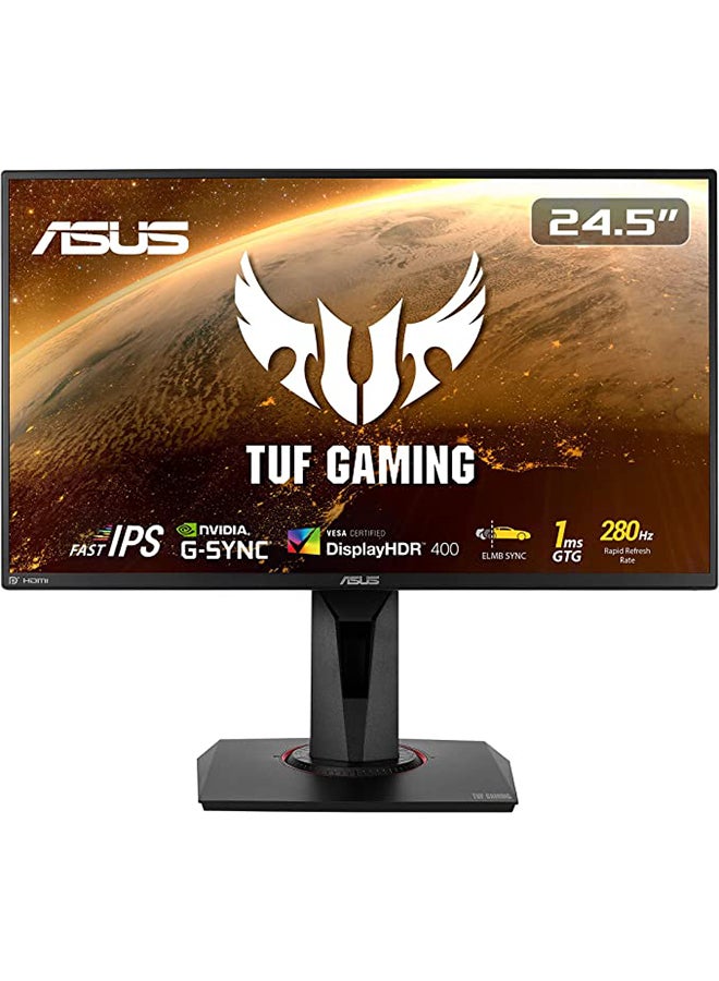 ASUS 24.5 inch FHD TUF Gaming VG259QM Gaming Monitor  (1920x1080), Fast IPS, Overclockable 280Hz, 1ms (GTG), Extreme Low Motion Blur Sync, G-SYNC Compatible, DisplayHDR 400 Black - Image 1