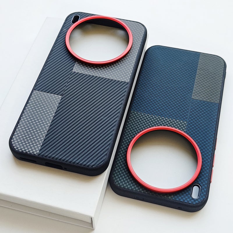 Kevlar Texture Shockproof Phone Case for vivo X300 & X200 Series - Faux Leather Full Coverage - Image 4