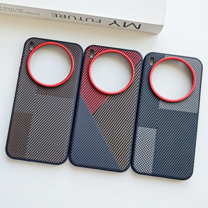 Kevlar Texture Shockproof Phone Case for vivo X300 & X200 Series - Faux Leather Full Coverage - Image 2