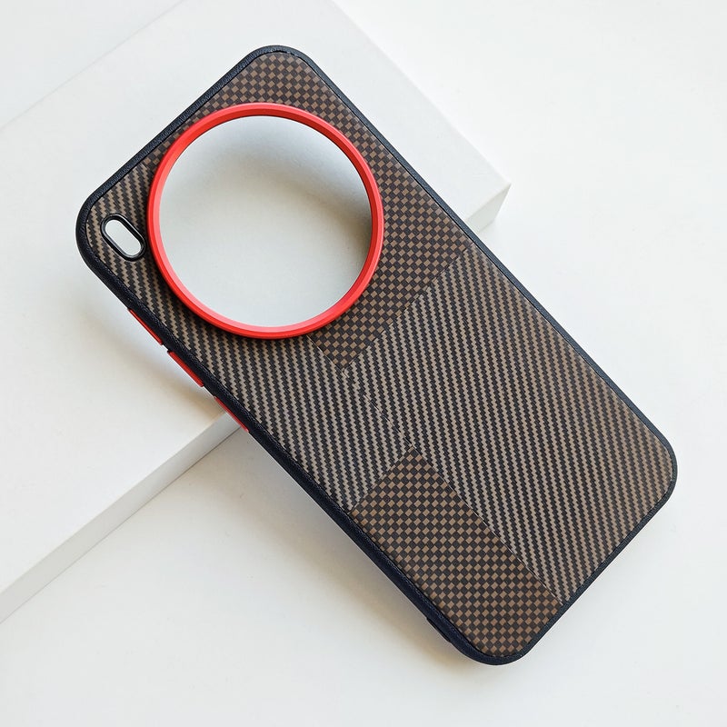 Kevlar Texture Shockproof Phone Case for vivo X300 & X200 Series - Faux Leather Full Coverage - Image 1