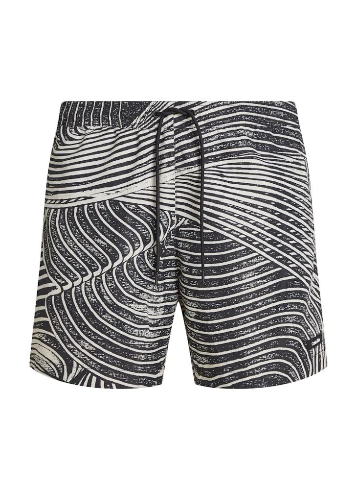CALVIN KLEIN Printed Drawstring Swim Shorts