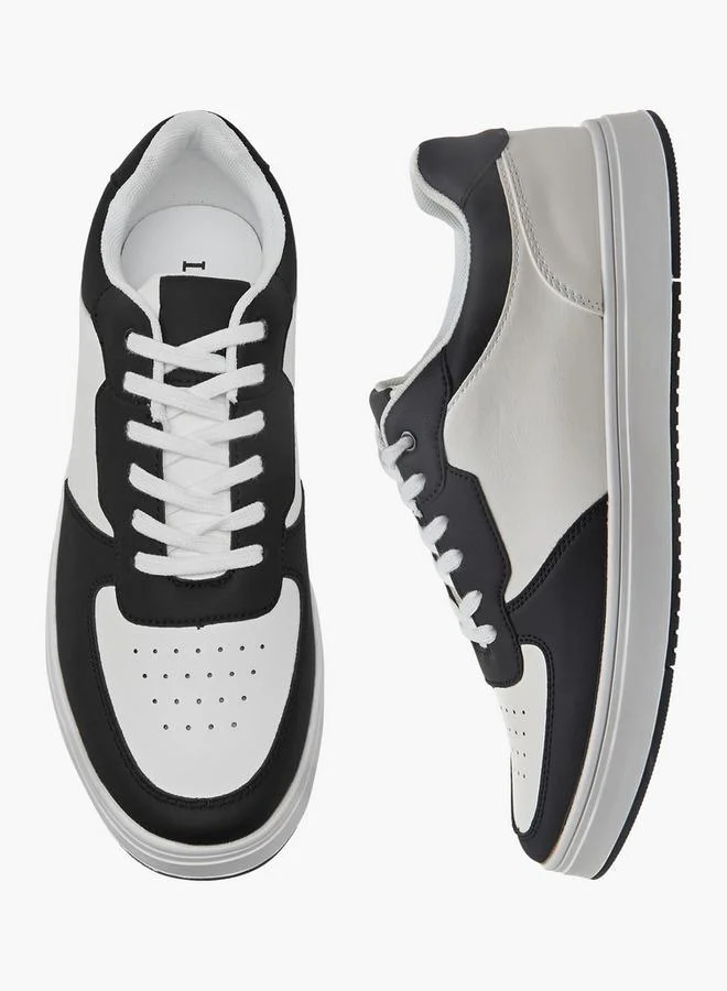 LBL By Shoexpress Men Perforated Lace-Up Sneakers