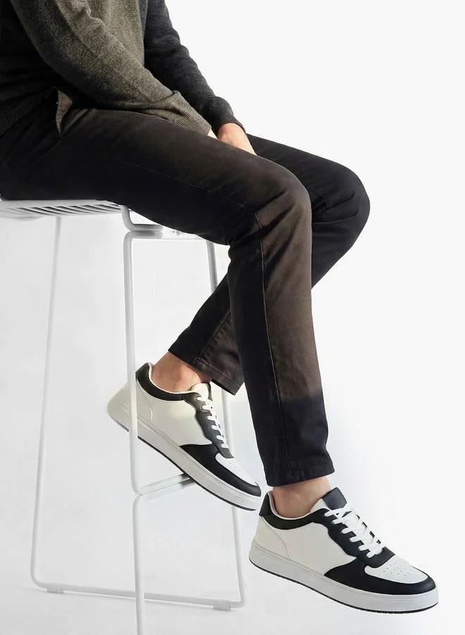 LBL By Shoexpress Men Perforated Lace-Up Sneakers