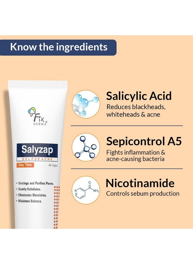 فيكسديرما جل Salyzap النهاري لحب الشباب مع حمض الساليسيليك لندبات حب الشباب والبثور ويفتح المسام ويقشر ويهدئ حب الشباب والاحمرار ويقلل من البثور مناسب للبشرة الدهنية والمعرضة لحب الشباب 20 مل - Image 5