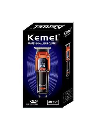 Professional Hair Clipper Men's Shaving Hair Trimmer With LED Display KM-658 - view 2