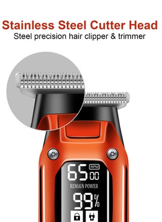 Professional Hair Clipper Men's Shaving Hair Trimmer With LED Display KM-658 - view 5