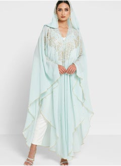 Khizana Embellished Abaya With Hood  - Image 1