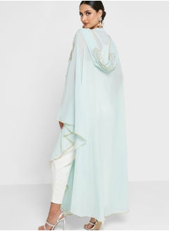 Khizana Embellished Abaya With Hood  - Image 2