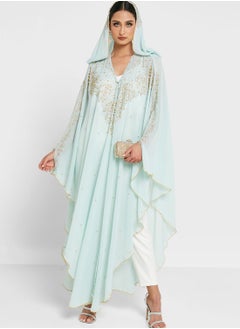 Khizana Embellished Abaya With Hood  - Image 5