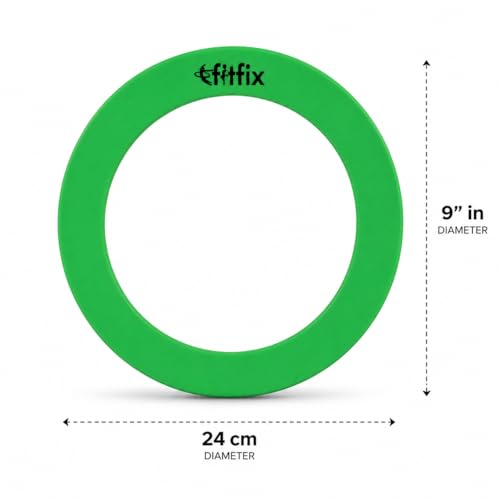 Fitfix® Polyproplene Juggling Magician Rings, Sports Rings for Kids, Boys and Girls for Age 5+, Set of 6 Size Diameter 24 Cm / 9 Inches,Assorted - Image 2