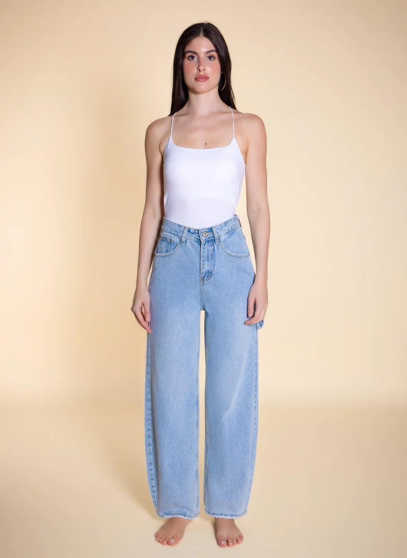 شايبس UTILITY WIDE-LEG JEANS