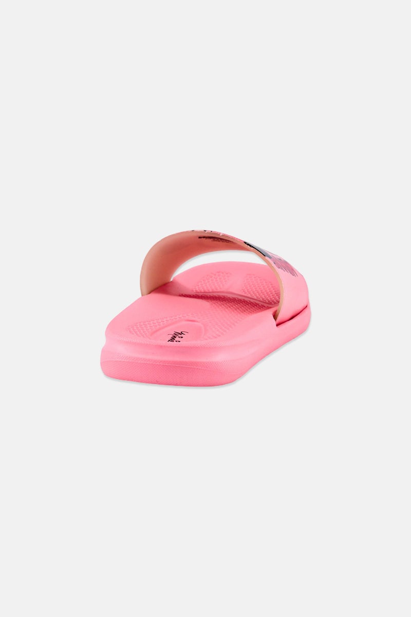 Disney Toddlers Girl Minnie Mouse Slip On Slides, Pink - Image 2