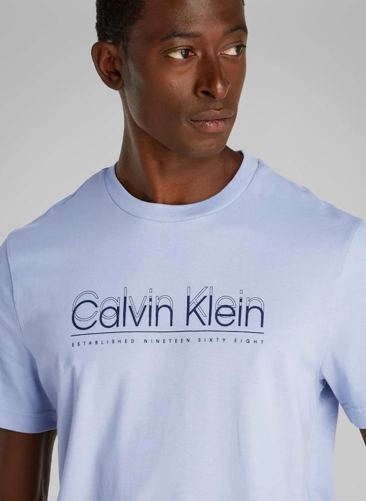 CALVIN KLEIN Cp-Double Logo T-Shirt