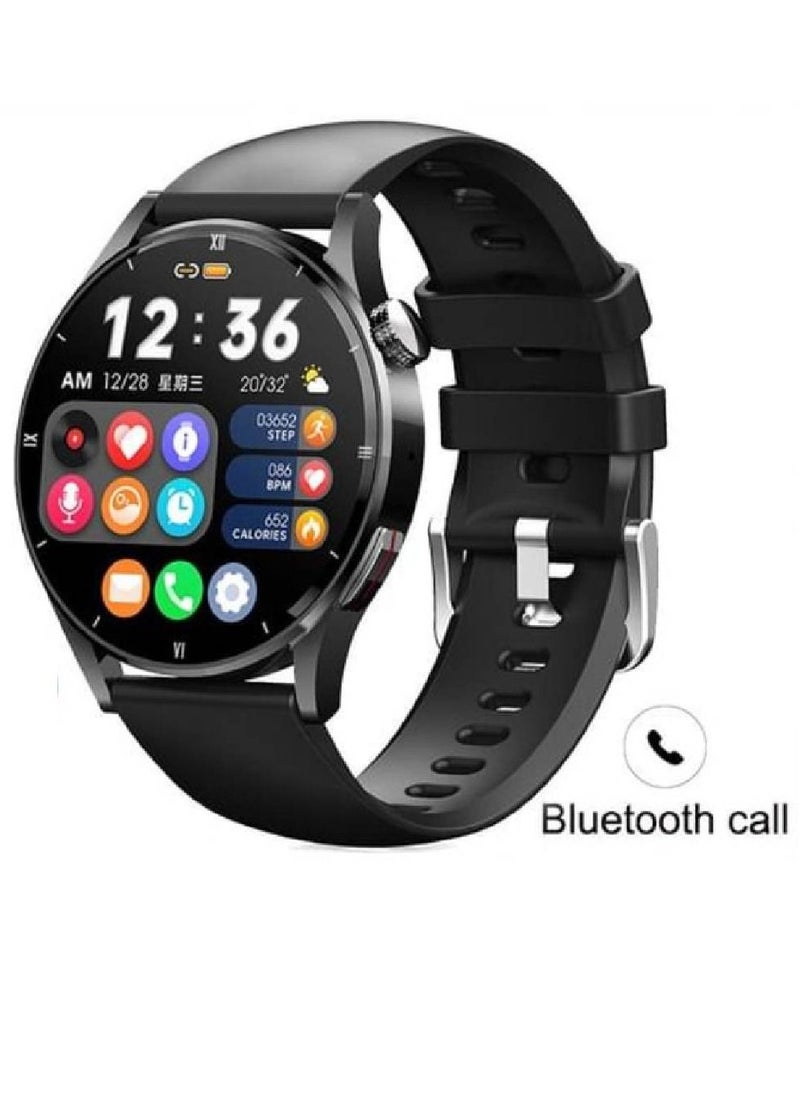miYou New Bluetooth Call Men Sports Fitness Tracker IP67 Waterproof Smartwatch For IOS Android - Black  - Image 2