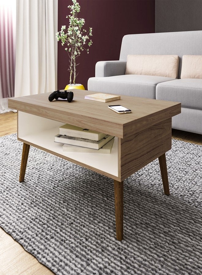 Pilati Center Coffee Table oak Color 91x44.5x59cm  - Image 1