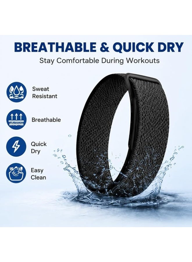 for Google Fitbit Air Nylon Band,Hook and Loop Strap Replacement,Breathable Sport Loop,Adjustable Woven Wristband for Fitbit Air Screenless Fitness Tracker,Non-Original - Image 5