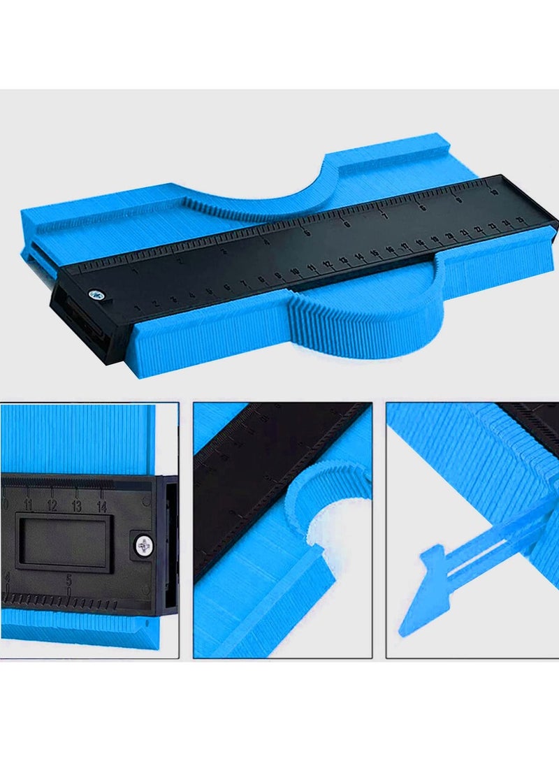Y&D Contour Gauge with Lock, Profile Tool, DIY Duplicator Tool for Measuring, Marking, Duplicating and Installing, Woodworking Templates, Tiles Laminate  - Image 2