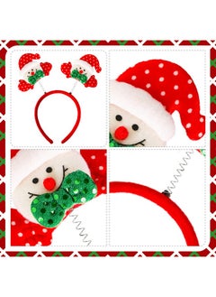 Max Fun Max Fun 24 Pieces Christmas Glasses Frame and Headbands Set with 24 Cute Designs Exquisite Decoration Accessories for Christmas Parties Holiday Favors and Photo Booth  - Image 5