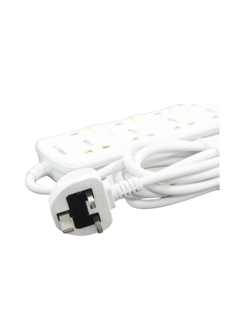 NOVEX 3-Way Extension Socket with Individual Switches, 3 Meter Heavy Duty Pure Copper Cable, 13A 3250W, ESMA Certified, Child Safety Shutters - N-D103-3M - Image 3
