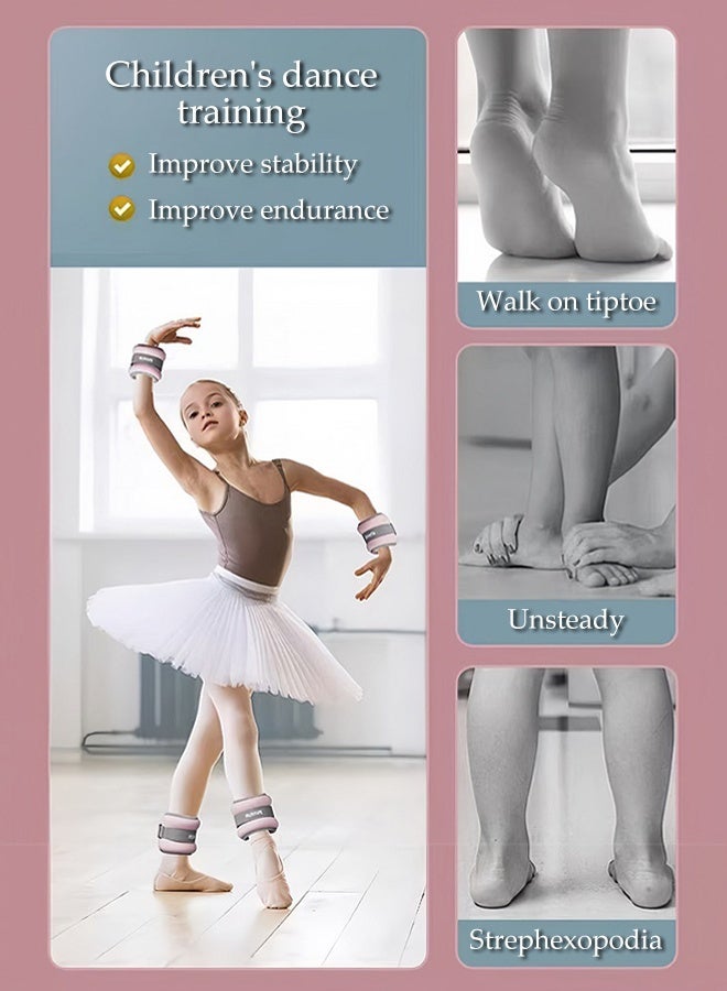 DUNISO 2Pcs Sand Weight Bag Strength Training Weight Set Adjustable Strap Sand Weight Bag for the Arms Feet Ankle Weight Wrist Weight Straps for Gymnastics, Aerobics, Physical Therapy, Gym Exercise （1kg×2） - Image 5