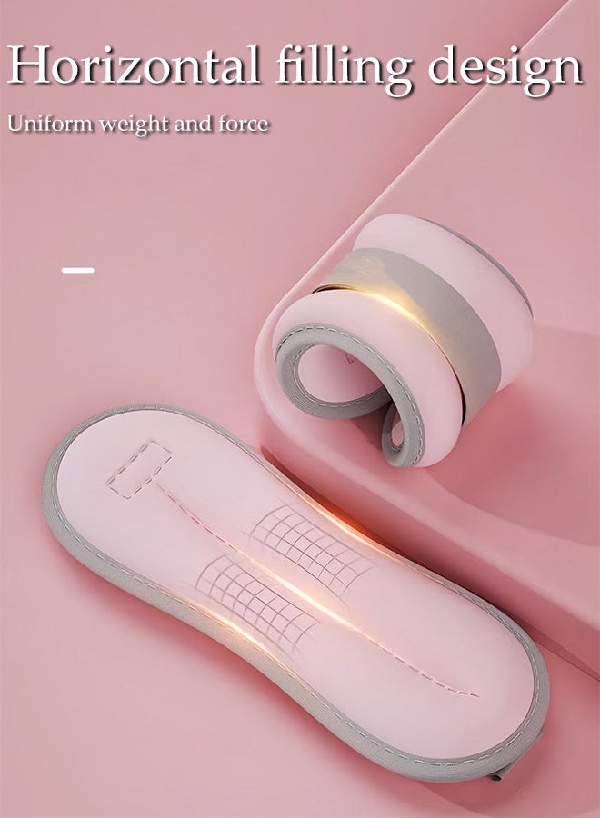 DUNISO 2Pcs Sand Weight Bag Strength Training Weight Set Adjustable Strap Sand Weight Bag for the Arms Feet Ankle Weight Wrist Weight Straps for Gymnastics, Aerobics, Physical Therapy, Gym Exercise （1kg×2） - Image 2