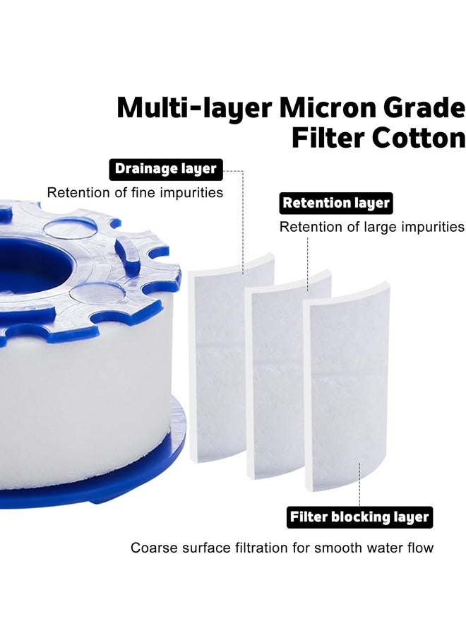 5 قطع من عناصر فلتر مياه الحوض، عناصر فلتر صنبور الحوض العالمية، فلترة المياه ومنعماتها (الصنبور غير متضمن) - Image 4