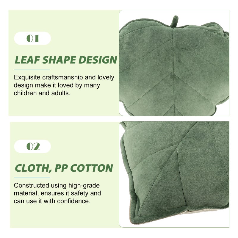 Leaf Shape Pillow Household Supple Cushion Sofa Pillow Stuffed Leaf Design Pillow - Image 5