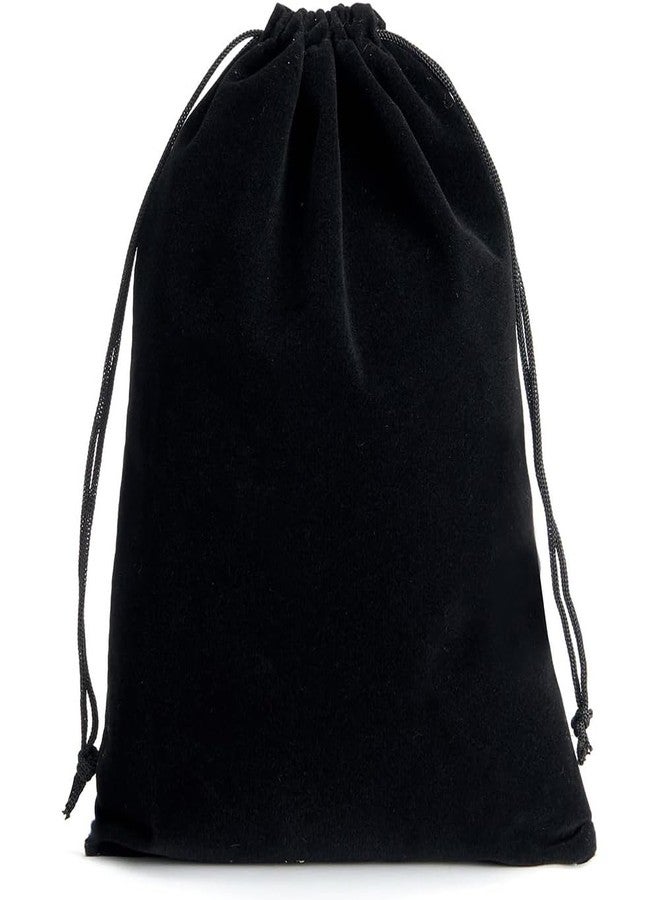 LYSXP Black Velvet bags With Drawstring 10pcs 8x12 Inch Jewelry Pouches Candy Bags Christmas Wedding Favors - Image 1