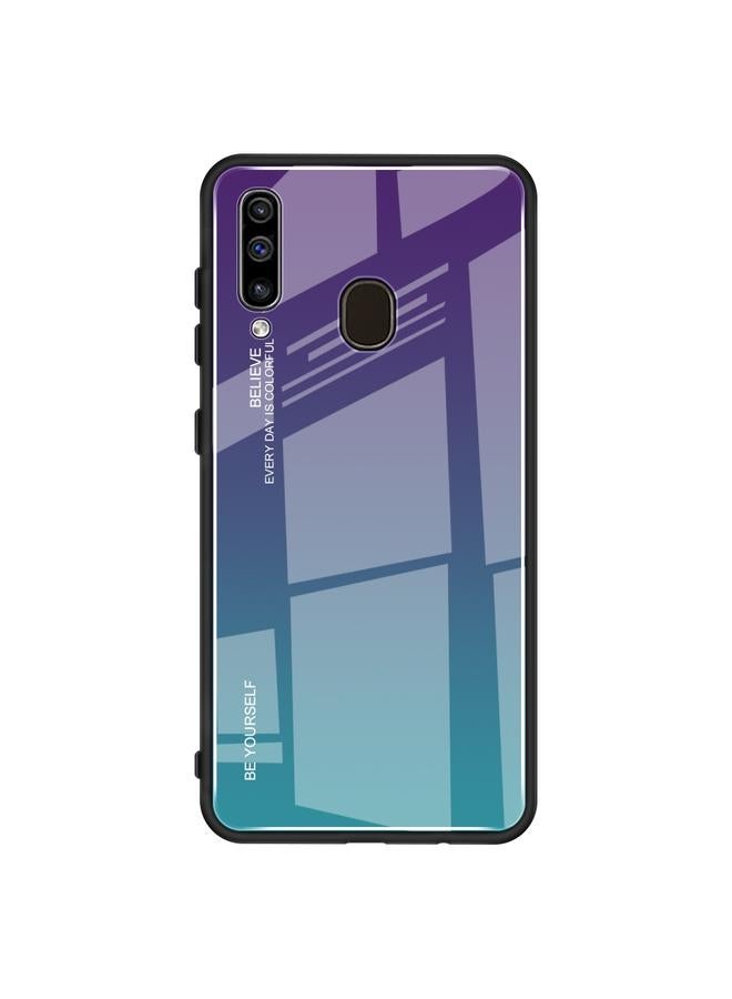 Zaboon Case For Galaxy A60 Gradient Color Glass Case - Image 1