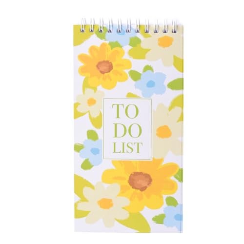 Papboo Easy to Carry To-Do List, Planner, Check list With 80 Printed Sheets Matte Finished Cover (Floral) - Image 1