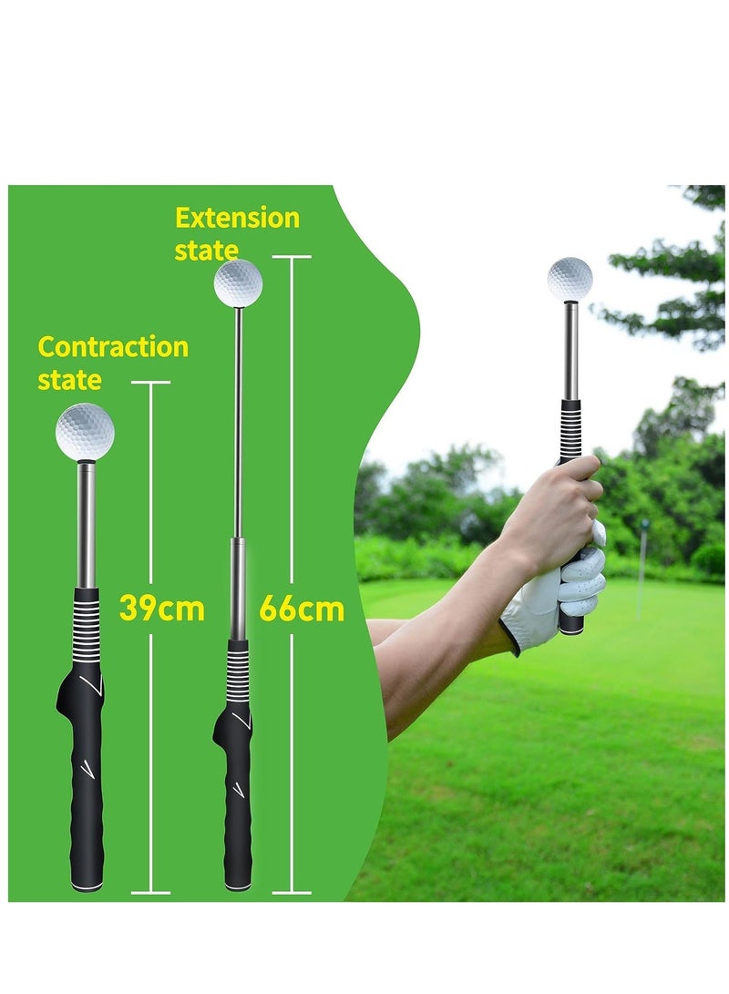 Generic Golf Swing Trainer Stretchable Golf Swing Training Device Aid for Tempo Rhythm Balance and Strength Emitting Swing Rod aids in Practice Lightweight Durable Golf Swing Mas with Ergonomic Grip  - Image 5
