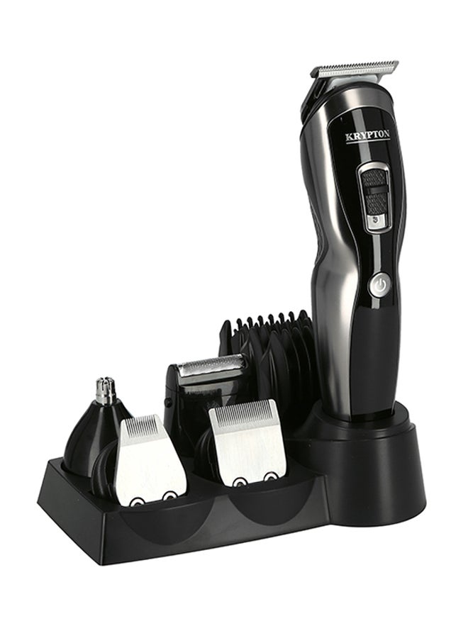 KRYPTON 11-in-1 Rechargeable Grooming Kit for Men – Beard, Hair, Nose, Ear & Body Trimmer with Multiple Attachments, Cordless Use Black 500grams - Image 1