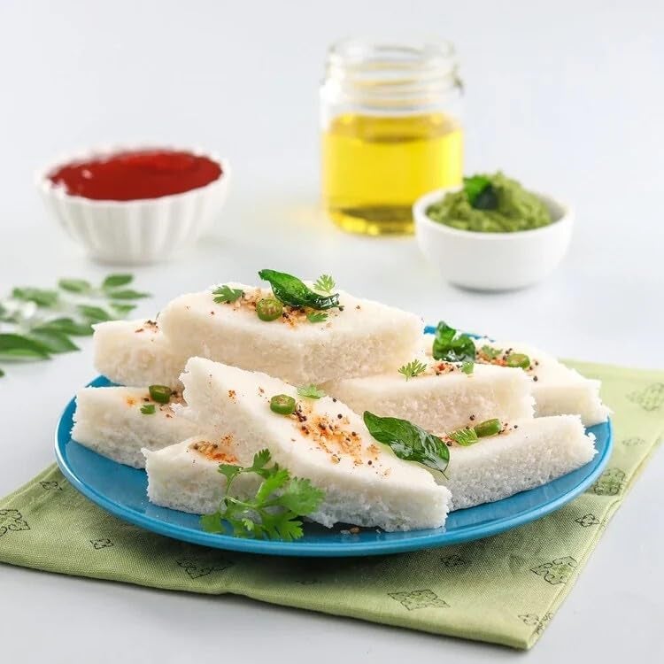 Talod Instant Dhokla Mix Flour | Ready-to-Make Soft & Spongy Gujarati Dhokla | 100% Natural, No Added Preservatives | Easy Mix & Quick Cook | Vegetarian Traditional Breakfast & Snack Premix (Pack of 3 X 400 g) - Image 2